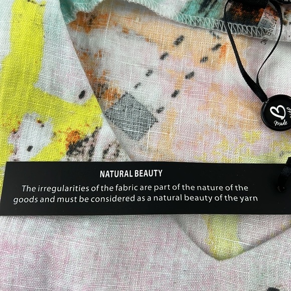 NWT Laura super cute muti-colour pastel 100% linen shift dress - Picture 4 of 11